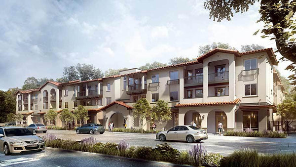 Rendering of Santa Ana Veterans Village affordable housing.
